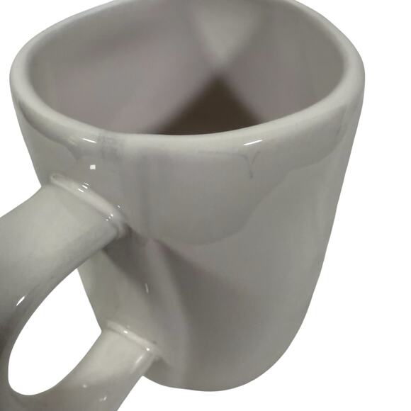 Rae Dunn Artisan Collection HERS White Ceramic Coffee Mug Magenta Woman's - Picture 7 of 7
